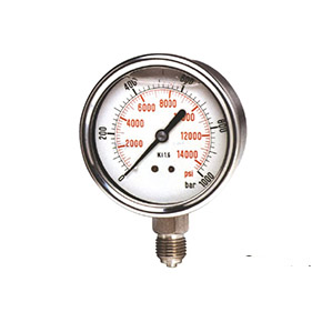 Bourdon tube pressure gauge - mini